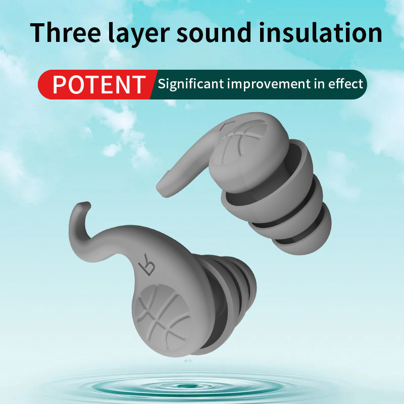 Waterproof Swimming Earplugs Silicone - アンチノイズシリコン耳栓,防水,水中,快適,睡眠,ダイビング,サーフに適しています