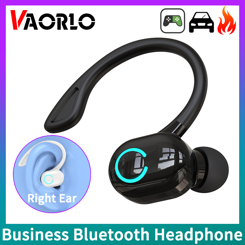 Silicone Ear Hooks Sports Headphones - Bluetoothワイヤレスヘッドセット,HDマイク付きハイファイベースヘッドセット,イヤーフック,ノイズキャンセリング,防水,ゲーム,スポーツ,音楽用