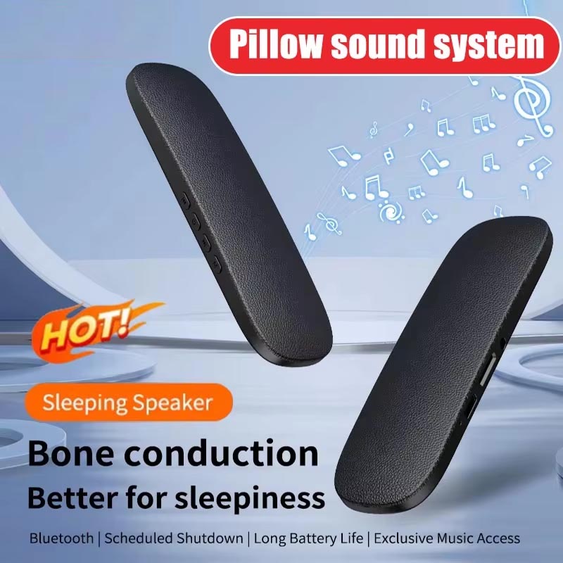 Bone Conduction Pillow Speaker Sleep Aid - 2026 骨伝導睡眠スピーカー ブルートゥーススピーカー 枕下用ブルートゥーススピーカー 睡眠デバイス ポータブル睡眠補助イヤホン