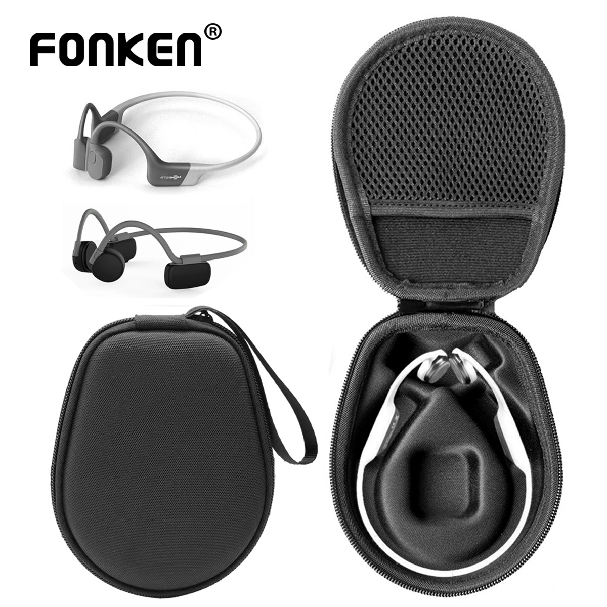 Hard Travel Case Bone Conduction Earphones - ハード EVA ポータブルケース AfterShokz /SANAG /NANK