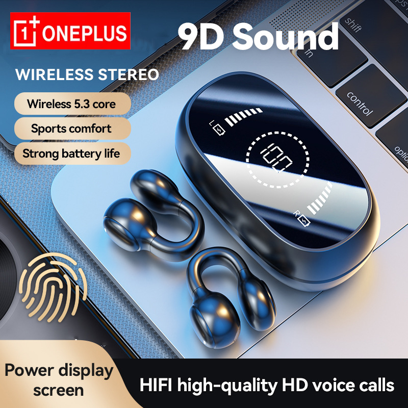 Bone Conduction Headphones Bluetooth 5.3 - Lenove オリジナル M47 ワイヤレスイヤホン ブルートゥースヘッドセット 充電式イヤホン