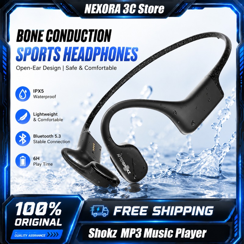 Swimming Bone Conduction Earphones Ip68 Mp3 - Shokz OpenSwim S700 骨伝導MP3ミュージックプレーヤー 4GB IP68防水スイミングヘッドホン
