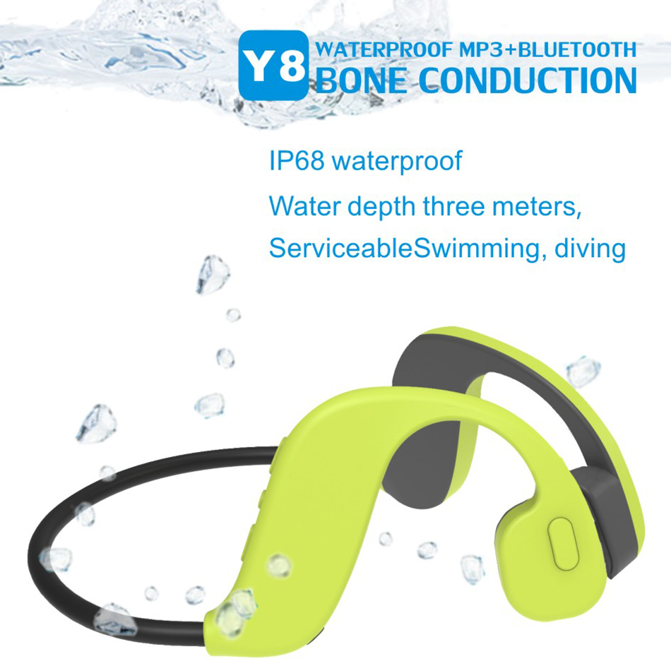 Swimming Bone Conduction Earphones Ip68 Mp3 - 骨伝導スイム 32GB MP3プレーヤー Bluetooth 5.0 2in1