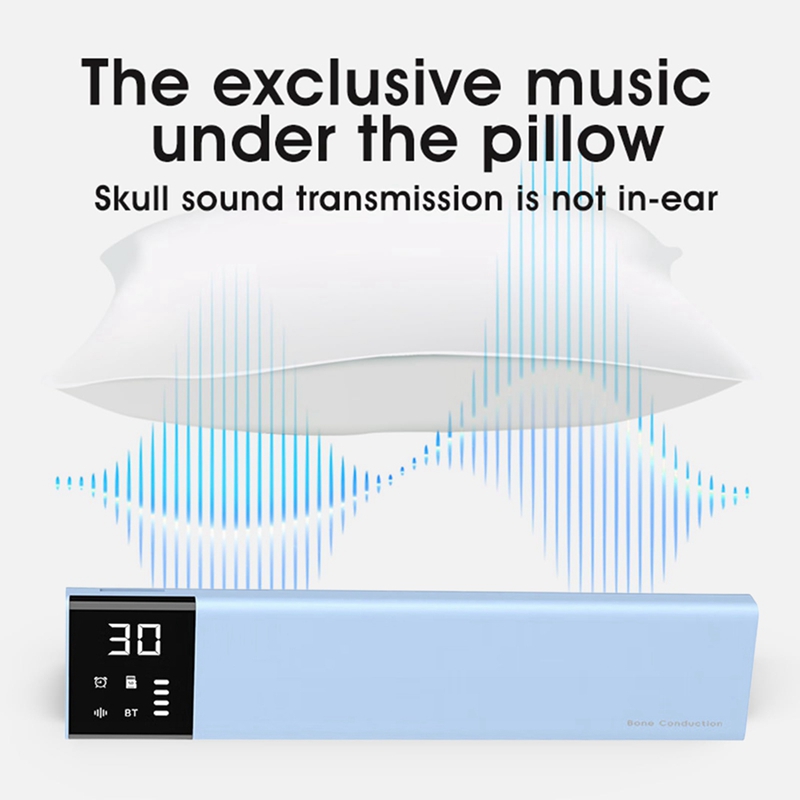 Bone Conduction Pillow Speaker Sleep Aid - スーパーセール 骨伝導BTスピーカー 枕下用 36種類のホワイトノイズ 睡眠補助 ミュージックボックス