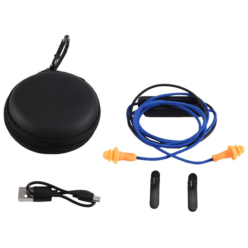 Noise Reduction Earplugs For Bone Conduction - 24時間配達 ワイヤレスネックバンドヘッドホン ノイズリダクション マイク＆コントロール付き 作業用安全イヤープラグ ノイズキャンセリングヘッドホン