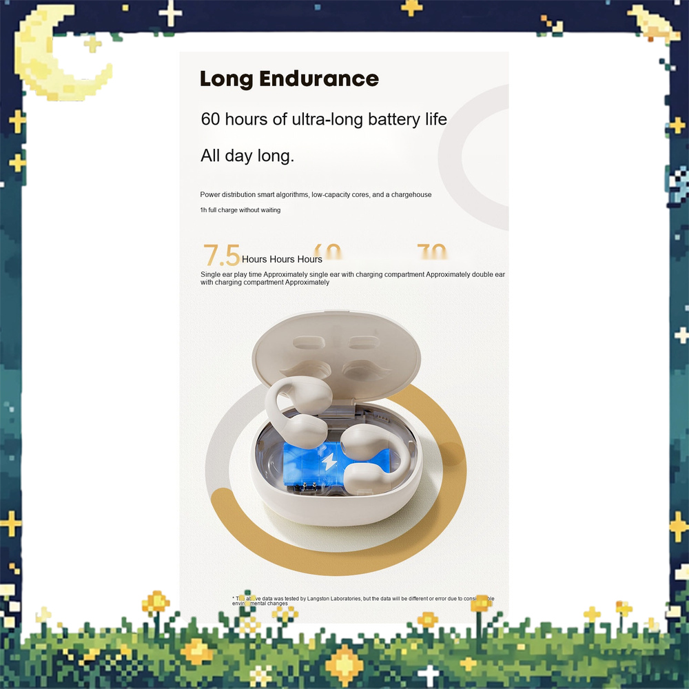 Air Conduction Open Ear Running Earbuds - LANGSDOM TS03PRO オープンイヤー型クリップ式Bluetoothヘッドホン。ワイヤレスで、空気伝導方式を採用したスポーツイヤホン。ランニングやトレーニングに最適。