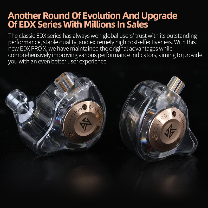 KZ EDX Pro X ダイナミック ドライビング ヘッド - Silicone Ear Hooks Sports Headphones のレビューと価格