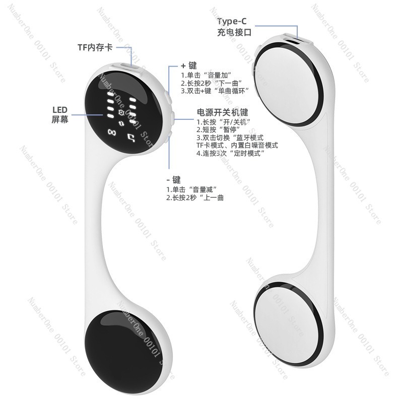 骨伝導Bluetoothスピーカーヘッドホン 睡眠補助 ホワ - Bone Conduction Pillow Speaker Sleep Aid のレビューと価格