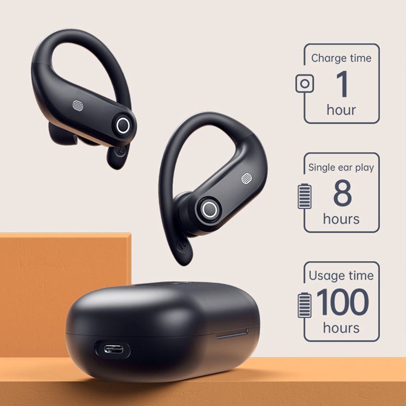 K23 ノイズキャンセリングイヤホン 4 マイク HD 通話 - Silicone Ear Hooks Sports Headphones のレビューと価格