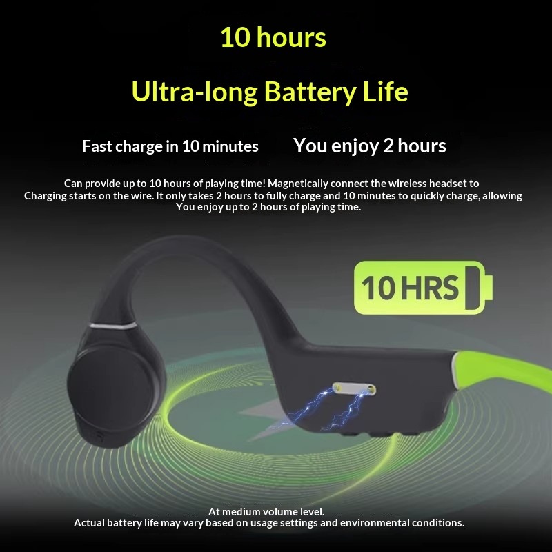 クリエイティブなアウトライナー型防水骨伝導イヤホン、低遅延ワ - Bone Conduction Headphones Bluetooth 5.3 のレビューと価格