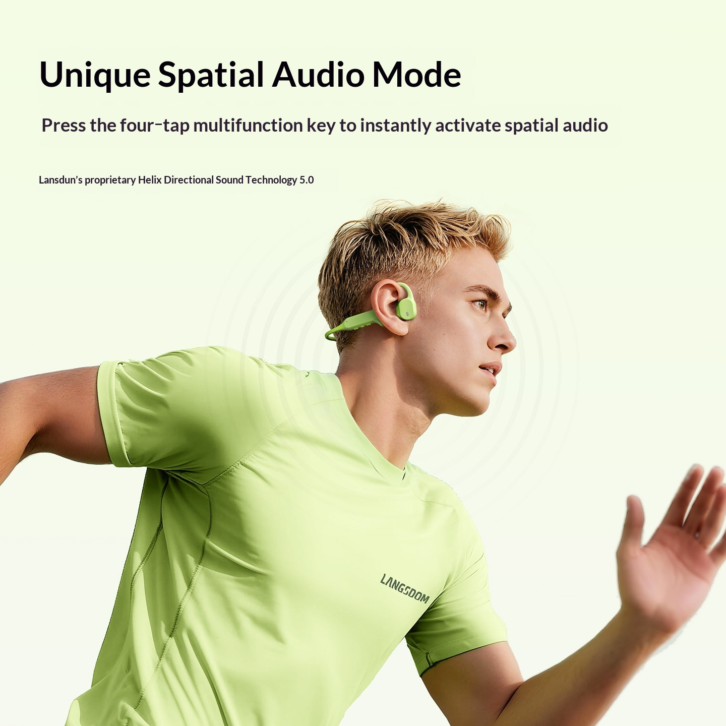 LANGSDOM AirWave Max オープンイヤー型  - Air Conduction Open Ear Running Earbuds のレビューと価格