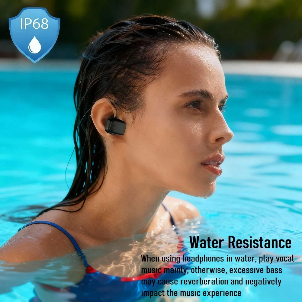 骨伝導Bluetoothヘッドホン、32GBメモリMP3内蔵 - Swimming Bone Conduction Earphones Ip68 Mp3 のレビューと価格