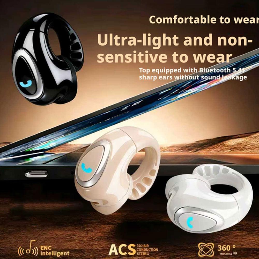 オープンイヤー型空気伝導イヤホン Bluetooth 5.4 - Air Conduction Open Ear Running Earbuds のレビューと価格