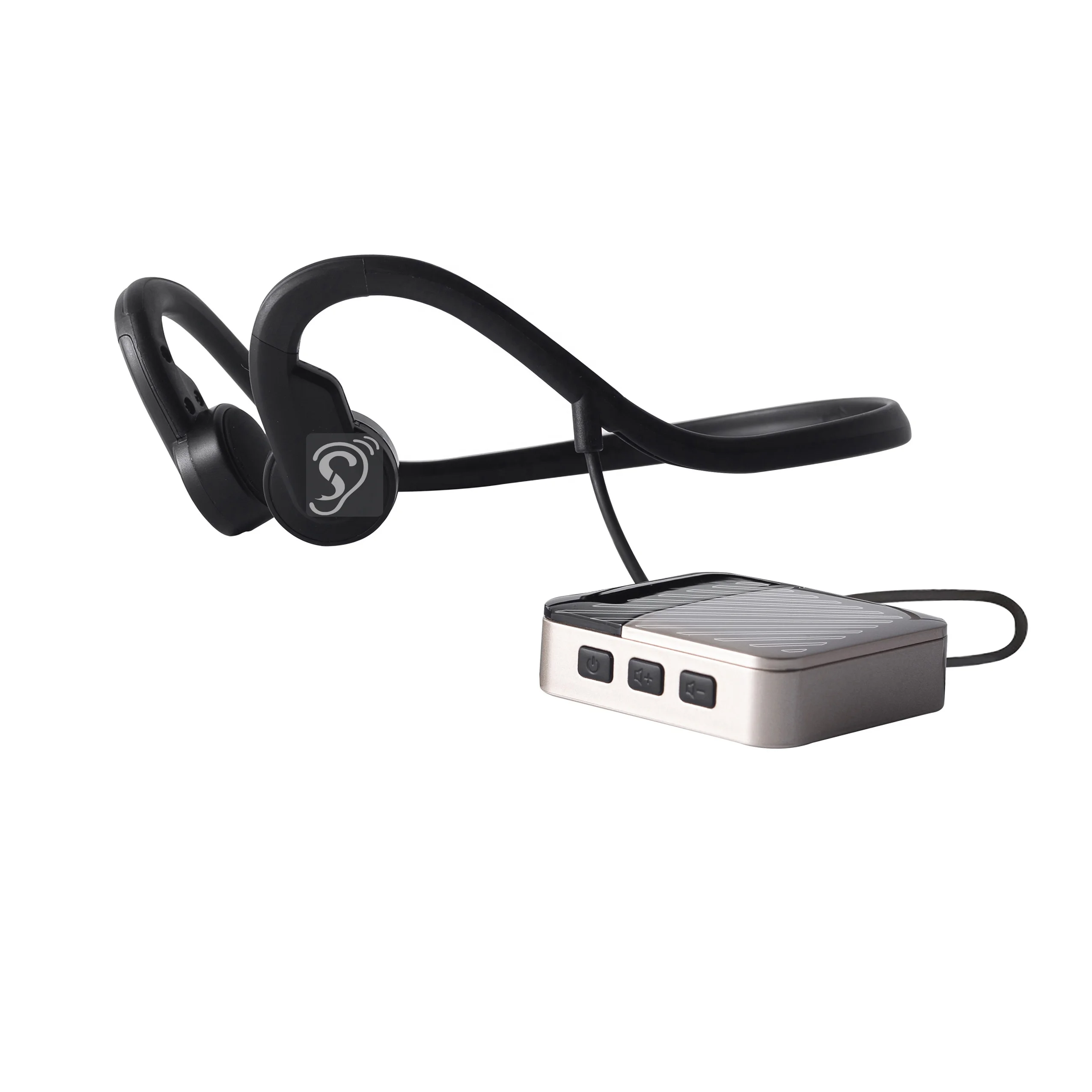 高齢者向けワイヤレスヘッドセット,ノイズリダクション,耳垢, - Bone Conduction Hearing Aid Amplifier のレビューと価格