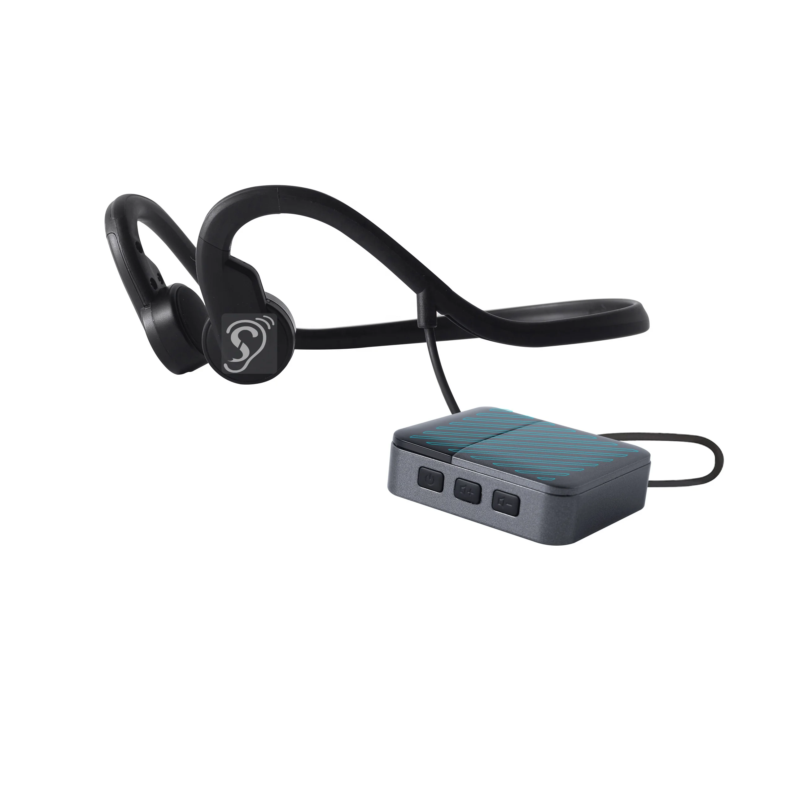 高齢者向けワイヤレスヘッドセット,ノイズリダクション,耳垢, - Bone Conduction Hearing Aid Amplifier のレビューと価格