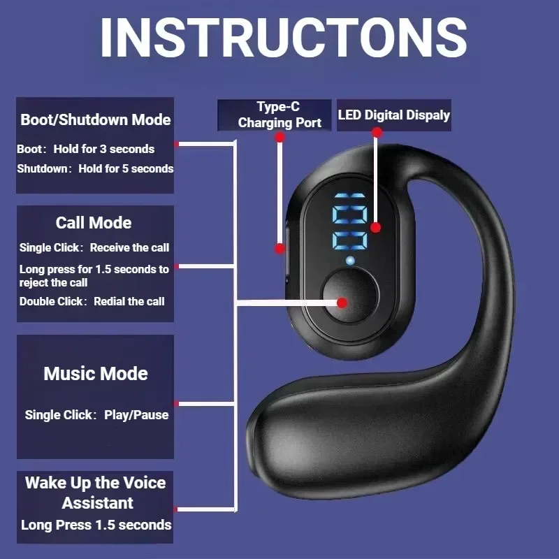 TWS KY2 PRO ワイヤレスイヤホン 空気伝導 OWS - Silicone Ear Hooks Sports Headphones のレビューと価格