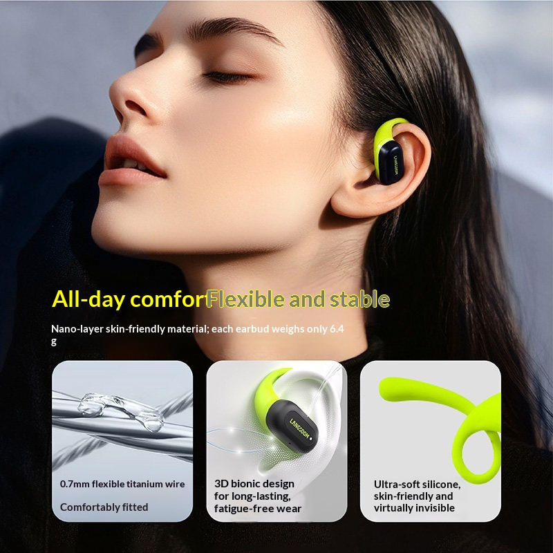 LANGSDOM TS17 オープンイヤー型 Bluetoo - Air Conduction Open Ear Running Earbuds のレビューと価格