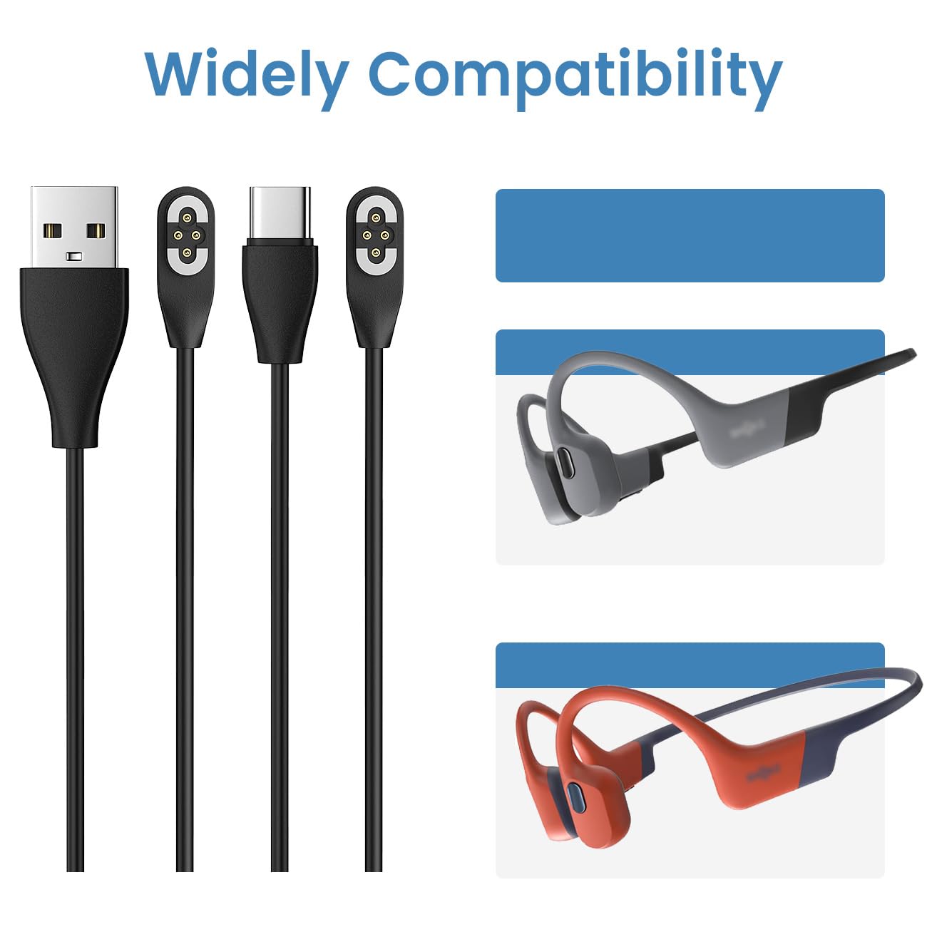 Shokz OpenSwim Pro 骨伝導ヘッドフォン用充 - Magnetic Charging Cable Bone Conduction のレビューと価格
