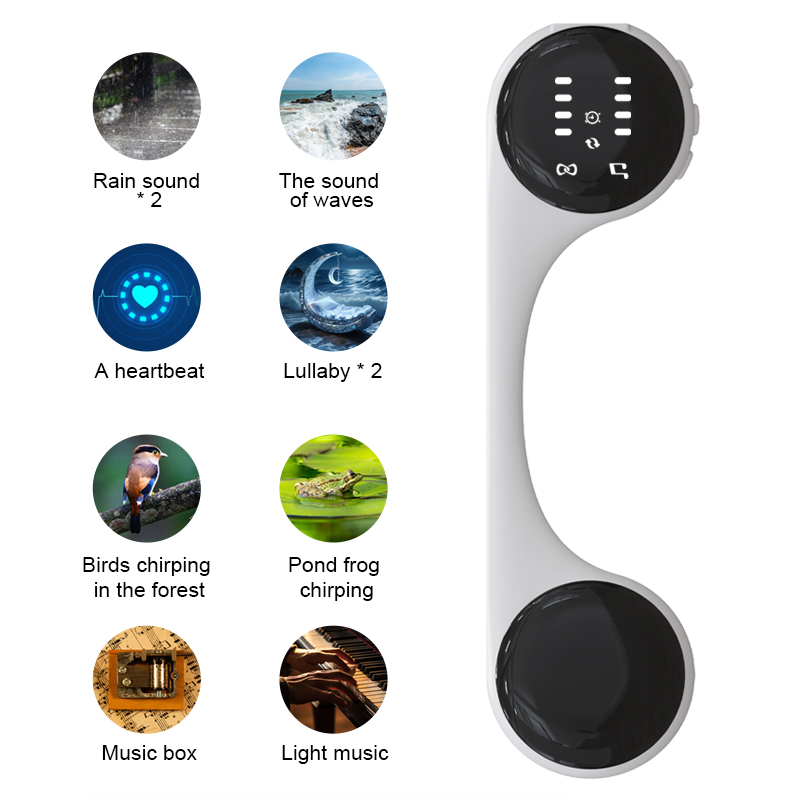 ブルートゥーススピーカー,睡眠補助具,ホワイトノイズ,LED - Bone Conduction Pillow Speaker Sleep Aid のレビューと価格