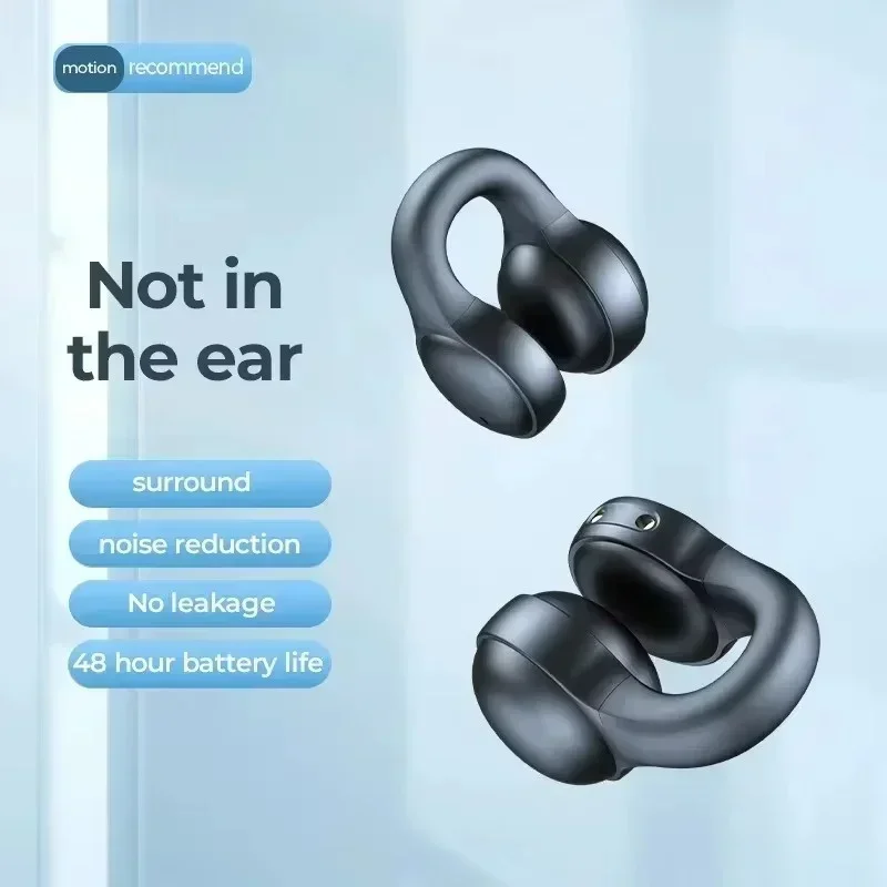 TWS ワイヤレス骨伝導ヘッドフォン Bluetooth イ - Silicone Ear Hooks Sports Headphones のレビューと価格