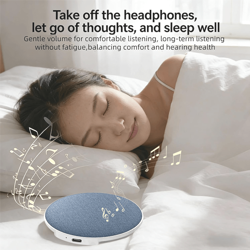 睡眠用ヘッドホン枕スピーカー、枕下骨伝導ワイヤレススピーカー - Bone Conduction Pillow Speaker Sleep Aid のレビューと価格