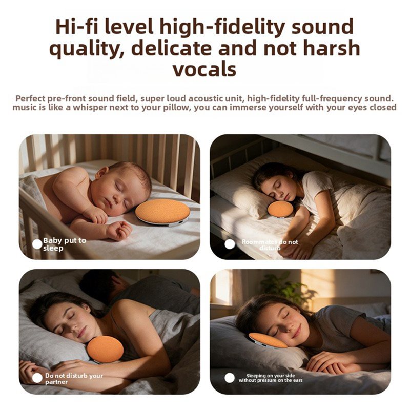 AA60-睡眠補助装置 骨伝導睡眠スピーカー 枕型ヘッドホン - Bone Conduction Pillow Speaker Sleep Aid のレビューと価格