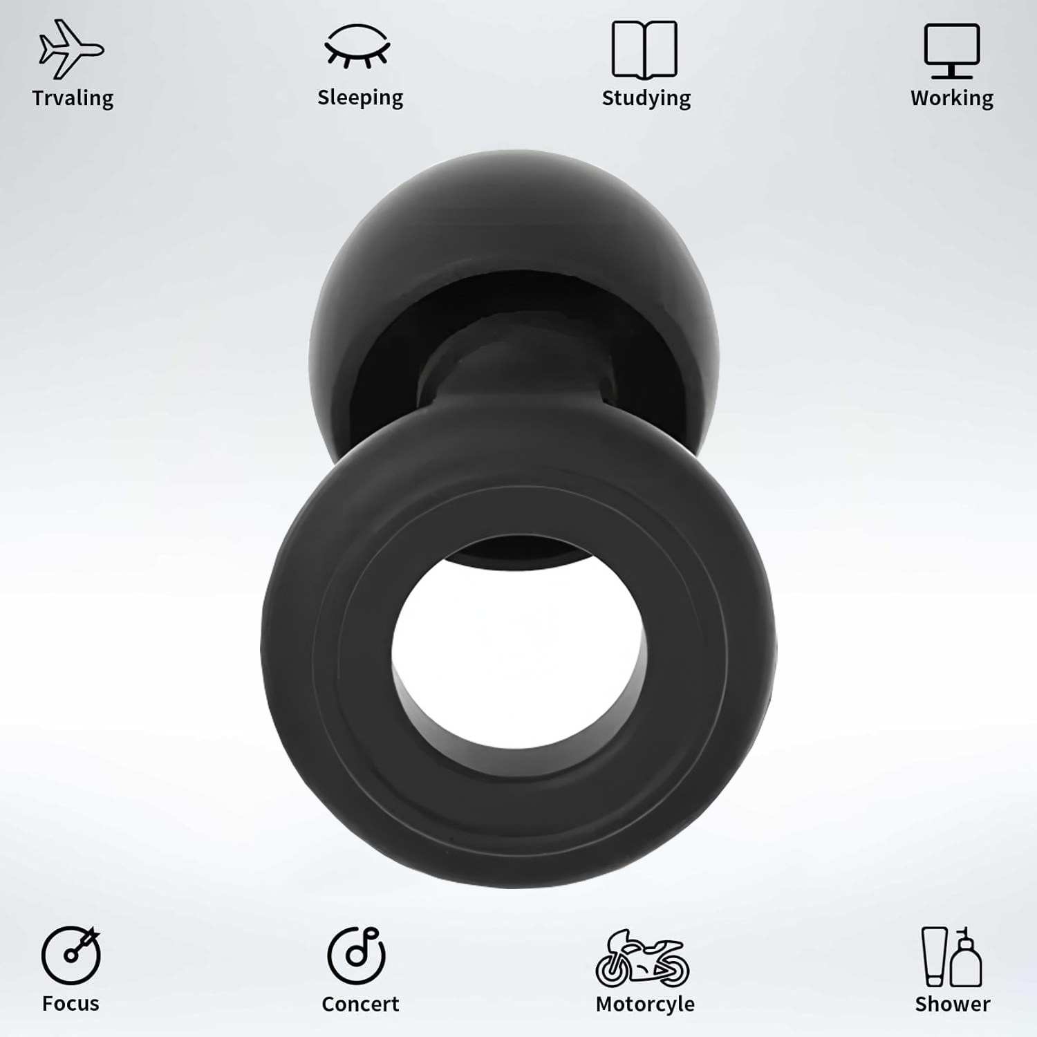 ループイヤープラグ 睡眠用ノイズキャンセリングイヤープラグ  - Waterproof Swimming Earplugs Silicone のレビューと価格
