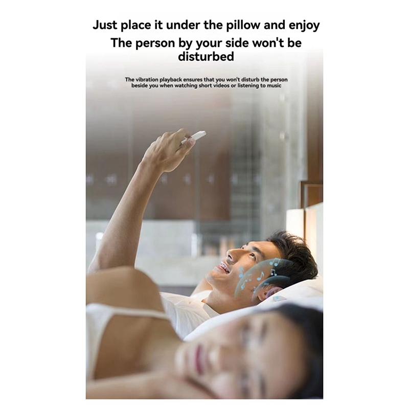 睡眠用Bluetooth枕下スピーカー 睡眠用ポータブルスリ - Bone Conduction Pillow Speaker Sleep Aid のレビューと価格