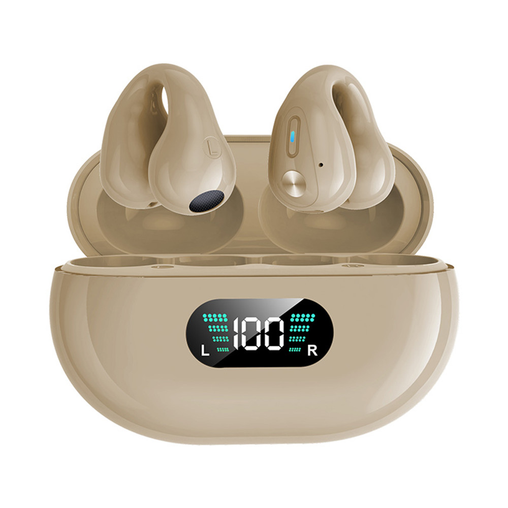 Shoumi ワイヤレスイヤークリップ骨伝導ヘッドフォン F - Silicone Ear Hooks Sports Headphones のレビューと価格