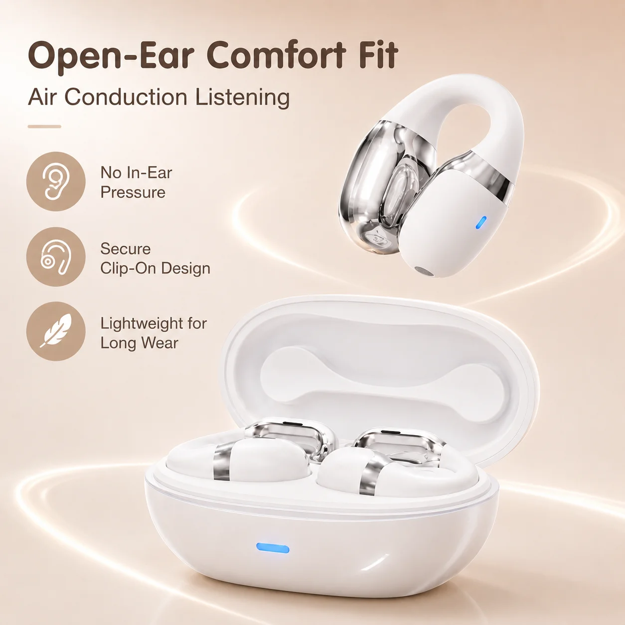 ゲーミング用ヘッドセット、Bluetoothヘッドホン、開放 - Air Conduction Open Ear Running Earbuds のレビューと価格
