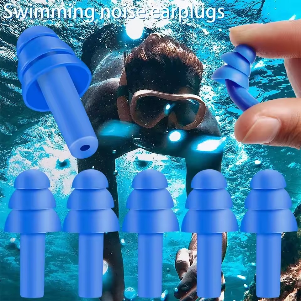 再利用可能な防水ソフトシリコン耳栓、ノイズリダクション睡眠用 - Waterproof Swimming Earplugs Silicone のレビューと価格