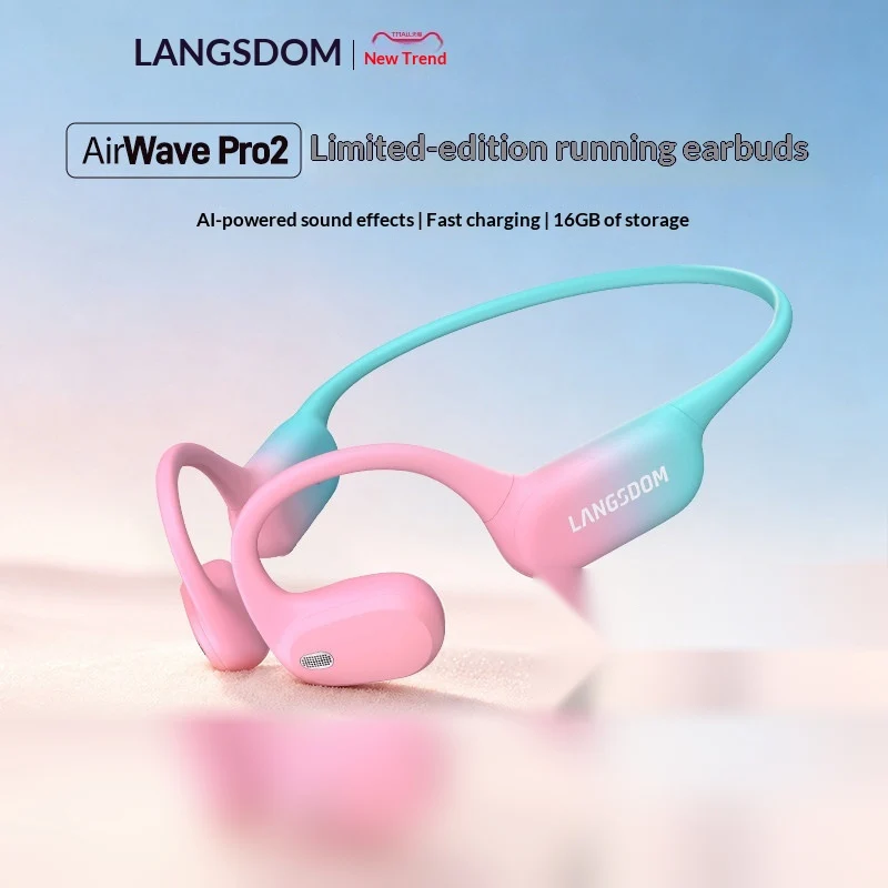 LANGSDOM BE28 オープンイヤー型 Bluetoo - Air Conduction Open Ear Running Earbuds のレビューと価格