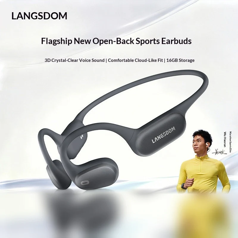 LANGSDOM BE28 オープンイヤー型 Bluetoo - Air Conduction Open Ear Running Earbuds のレビューと価格