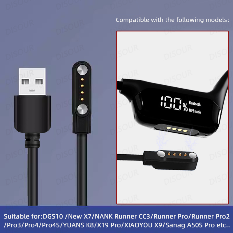 VAORLO 4 ピン 60 センチメートル磁気充電ケーブル - Magnetic Charging Cable Bone Conduction のレビューと価格