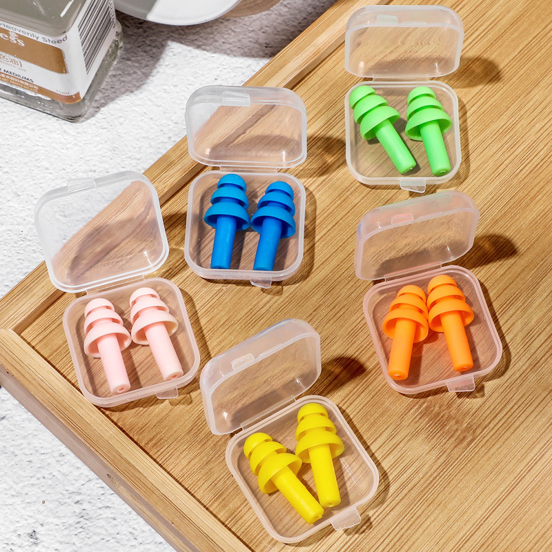 5 個のシリコン耳栓耳保護睡眠旅行アンチノイズ耳栓防水水泳耳 - Waterproof Swimming Earplugs Silicone のレビューと価格