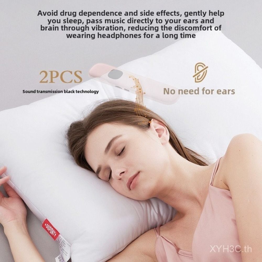 ポータブル骨伝導睡眠スピーカー LEDディスプレイ搭載 充電 - Bone Conduction Pillow Speaker Sleep Aid のレビューと価格