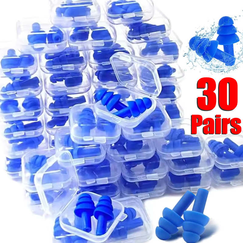 ソフトシリコンボックス付き耳栓,防水,水泳用,ノイズキャンセ - Waterproof Swimming Earplugs Silicone のレビューと価格