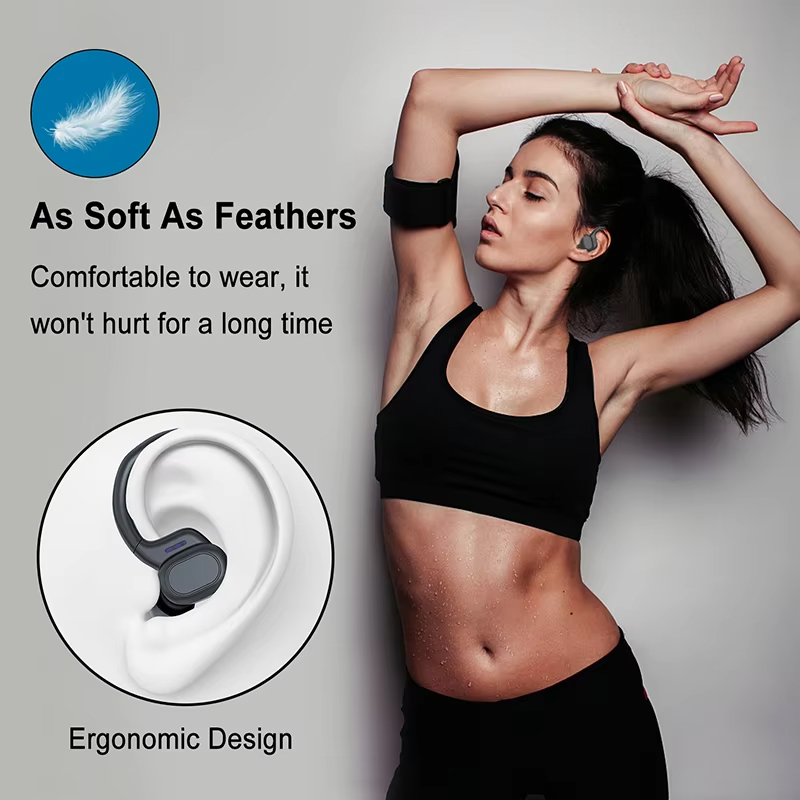 スポーツSP16ワイヤレスイヤホンBTオーバーイヤーバッド、 - Silicone Ear Hooks Sports Headphones のレビューと価格