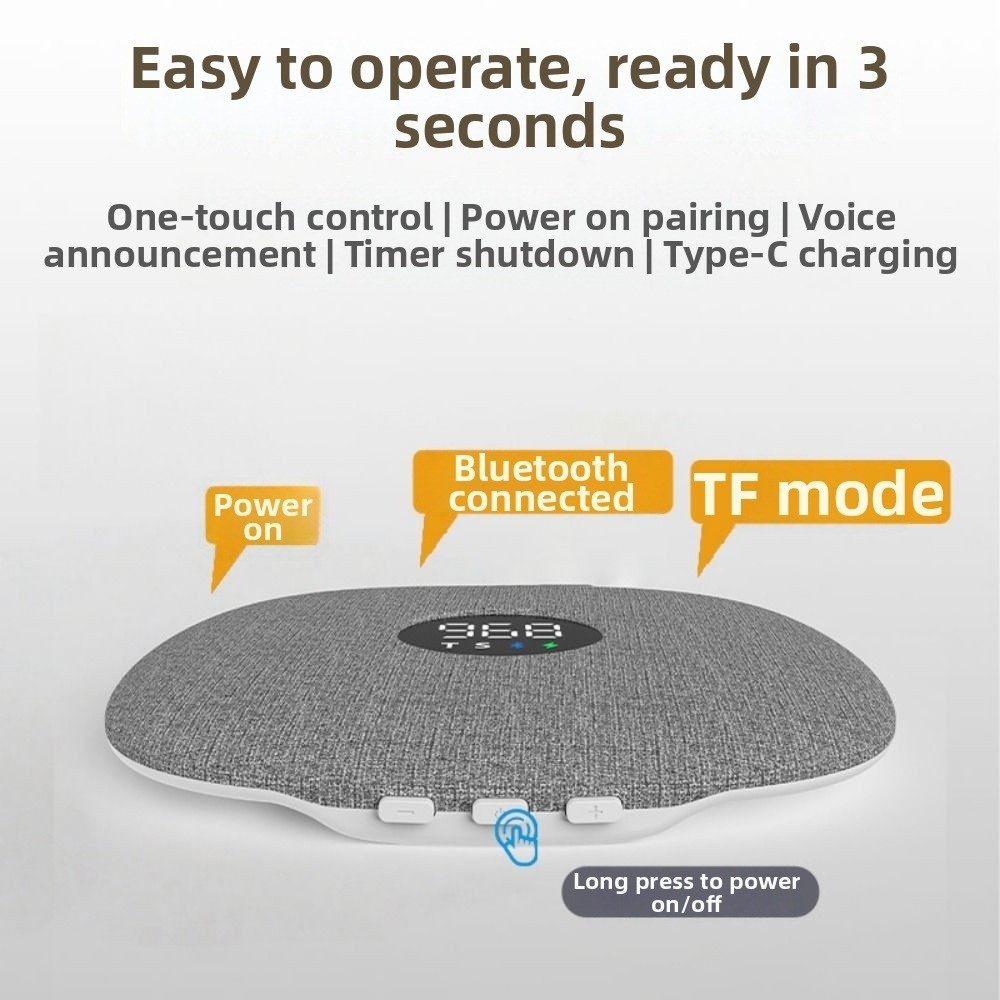Bluetooth 5.4対応 枕下Bluetoothスピー - Bone Conduction Pillow Speaker Sleep Aid のレビューと価格