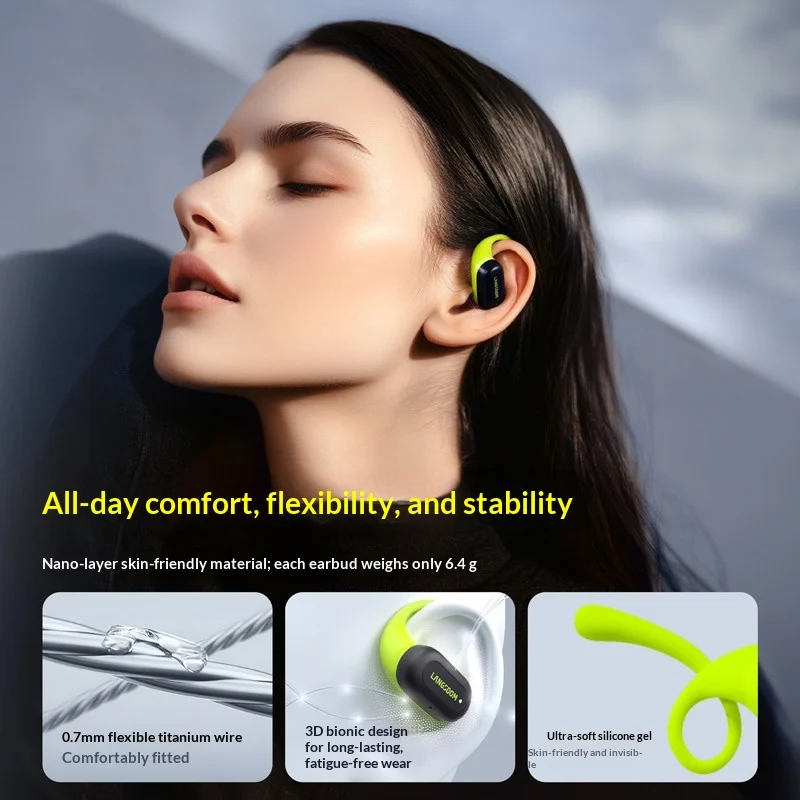 LANGSDOM TS19 オープンイヤー型 Bluetoo - Air Conduction Open Ear Running Earbuds のレビューと価格