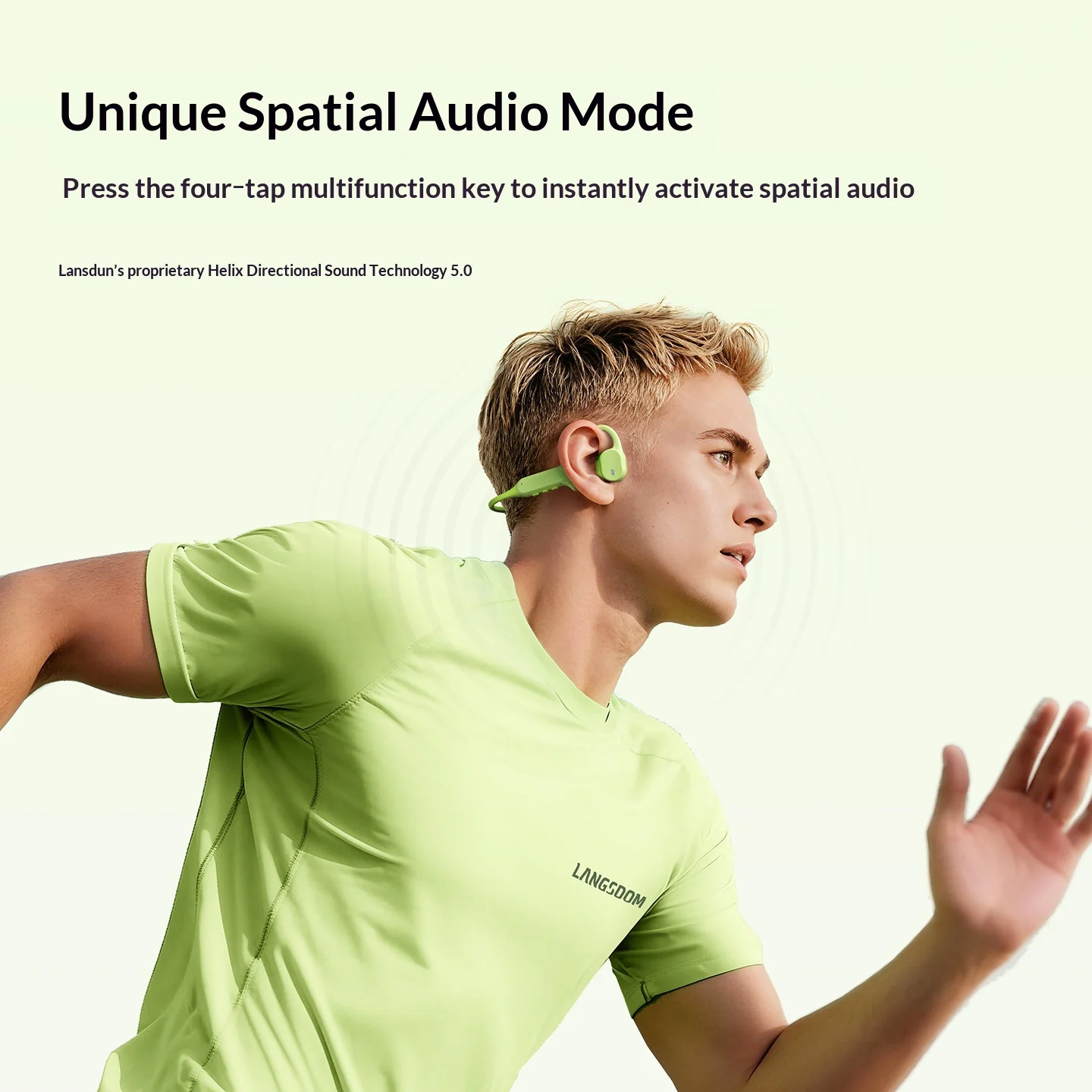 LANGSDOM AirWave Max オープンイヤー型  - Air Conduction Open Ear Running Earbuds のレビューと価格